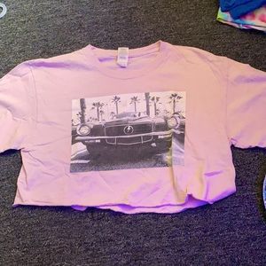 vintage car crop top